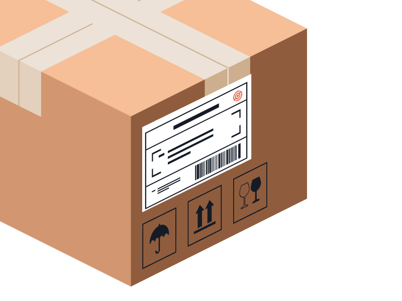 Bei Sendify können Sie das Versandlabel direkt im System ausdrucken und dann am Paket anbringen