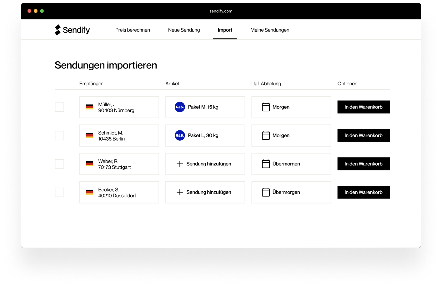 Shopify und WooCommerce Integration zur Versandabwicklung