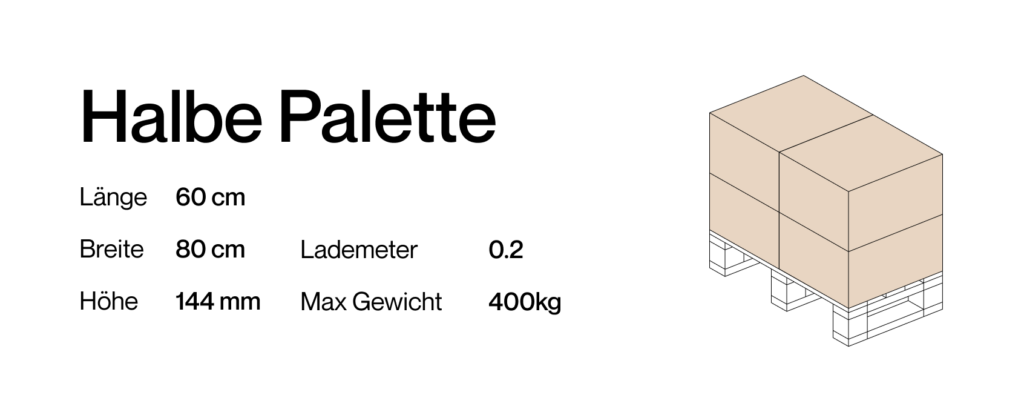 Halbe Palette versenden