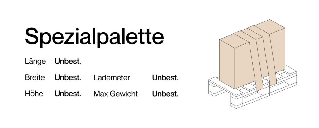 Spezialpalette mit Sendify günstig versenden