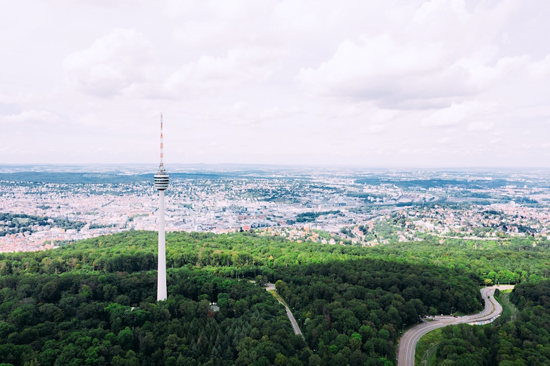 Panoramablick auf den Logistikstandort Stuttgart